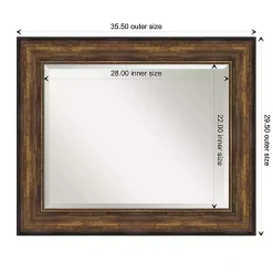 Kirklands Home Bronze Frame Beveled Mirror, 35.5x29.5 in. Discount