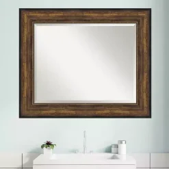 Kirklands Home Bronze Frame Beveled Mirror, 35.5x29.5 in. Discount