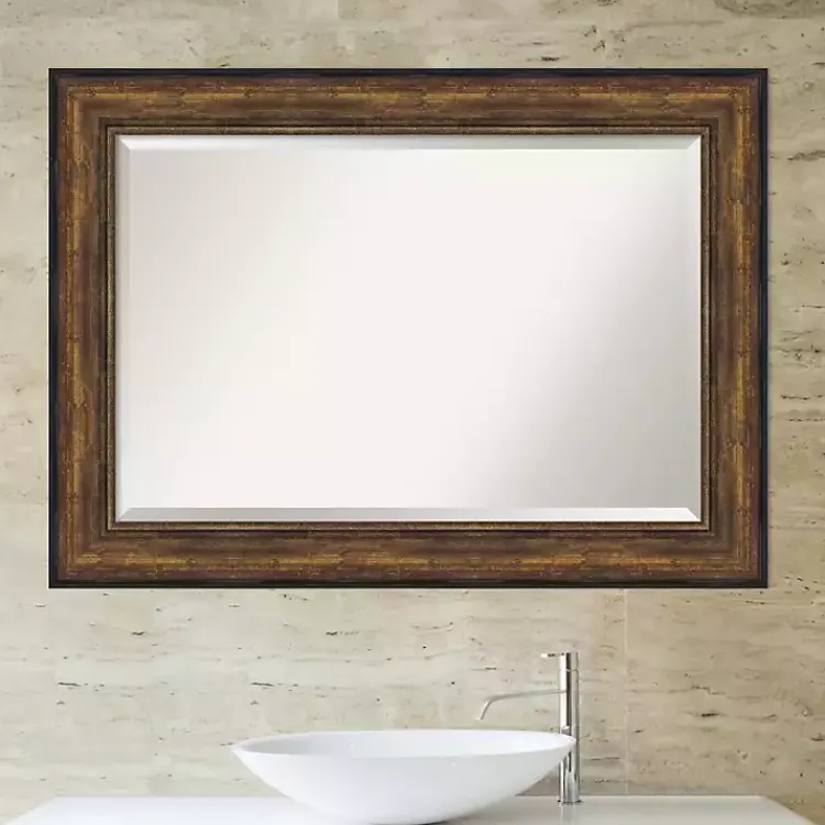 Kirklands Home Bronze Frame Beveled Mirror, 43.5x31.5 in. Discount