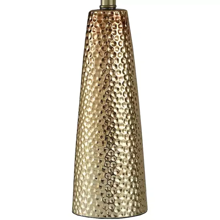Kirklands Home Bronze Hammered Table Lamp White Sale