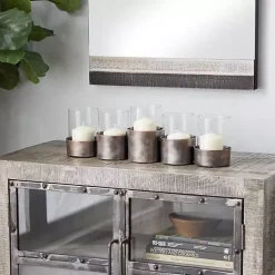 Candle Holders>Kirklands Home Bronze Iron Runner Brown