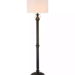 Kirklands Home Bronze Jessie Floor Lamp Ivory Outlet