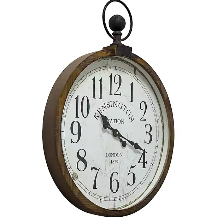 Kirklands Home Bronze Kensington Station Pocket Wall Clock Outlet