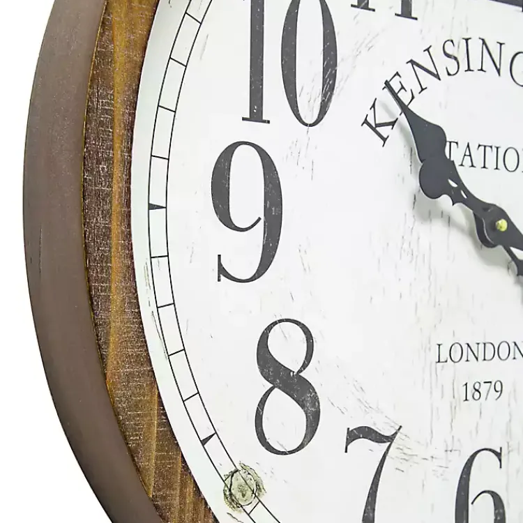 Kirklands Home Bronze Kensington Station Pocket Wall Clock Outlet