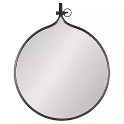 Kirklands Home Bronze Metal Antique Round Wall Mirror Clearance
