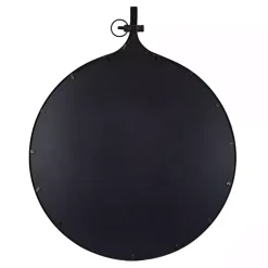 Kirklands Home Bronze Metal Antique Round Wall Mirror Clearance