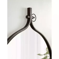 Kirklands Home Bronze Metal Antique Round Wall Mirror Clearance