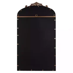 Kirklands Home Bronze Metal Arch Ornate Crown Wall Mirror Brown Outlet