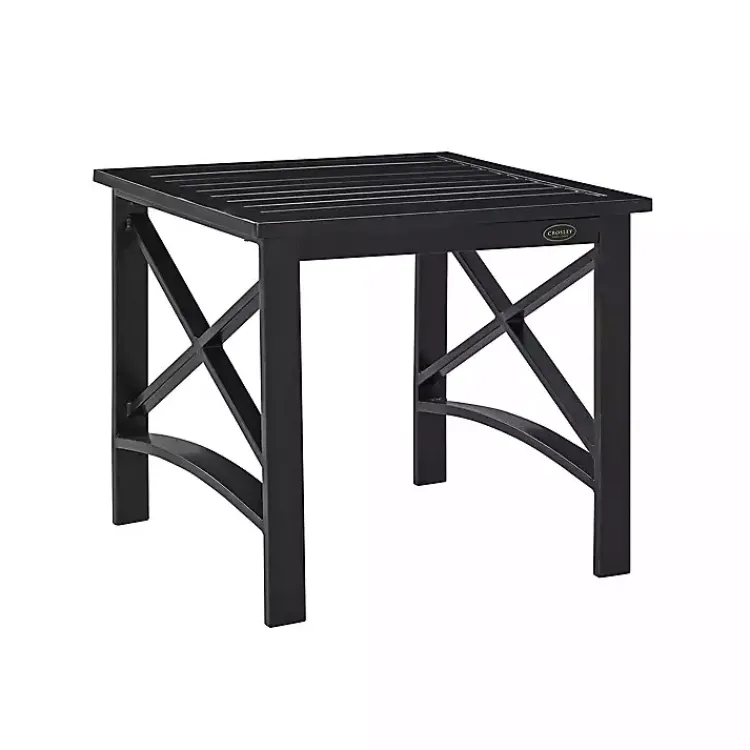 Kirklands Home Bronze Metal Dayton Outdoor Side Table Brown Outlet