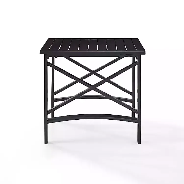 Kirklands Home Bronze Metal Dayton Outdoor Side Table Brown Outlet