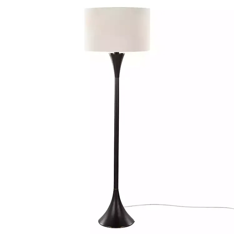 Kirklands Home Bronze Metal Hourglass Floor Lamp Brown Hot