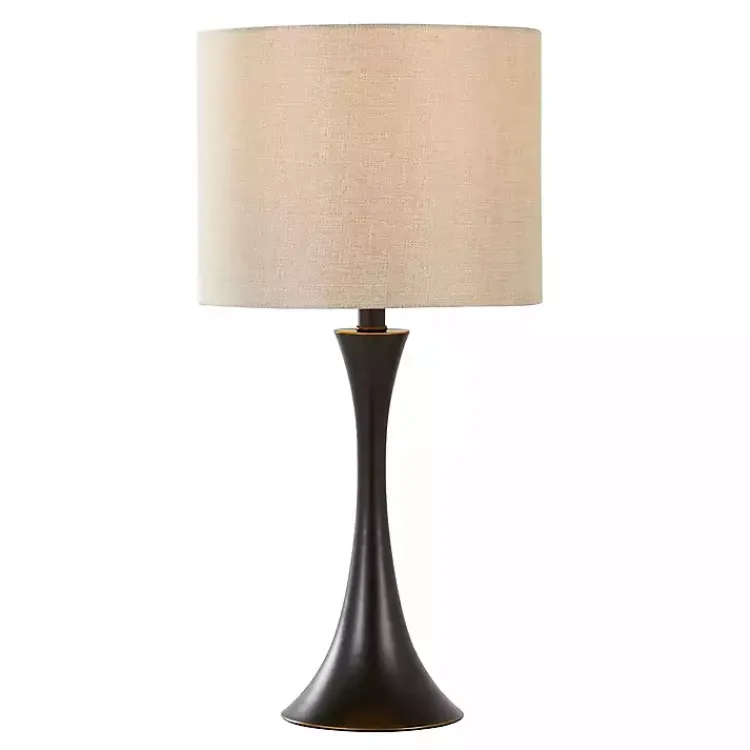 Kirklands Home Bronze Metal Hourglass Table Lamps, Set of 2 Brown Clearance