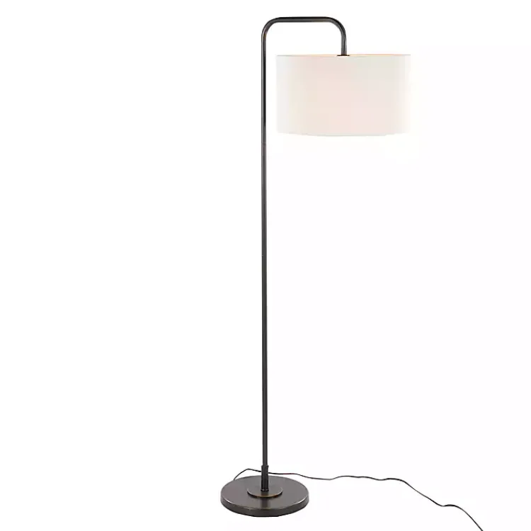 Kirklands Home Bronze Metal Puck Floor Lamp Brown Best