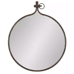 Kirklands Home Bronze Metal Yitro Wall Mirror Brown Hot