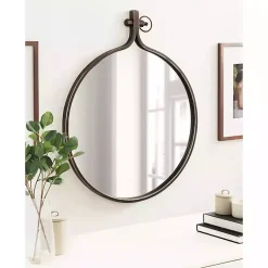 Kirklands Home Bronze Metal Yitro Wall Mirror Brown Hot