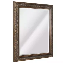 Kirklands Home Bronze Ornate Beveled Framed Wall Mirror