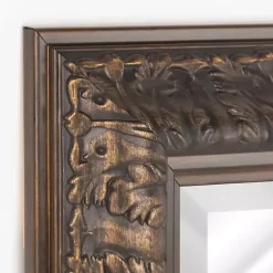 Kirklands Home Bronze Ornate Beveled Framed Wall Mirror