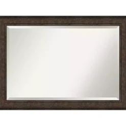 Kirklands Home Bronze Panel Frame Beveled Mirror