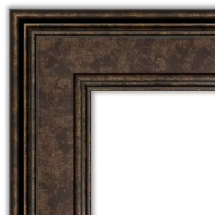 Kirklands Home Bronze Panel Frame Beveled Mirror