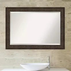 Kirklands Home Bronze Panel Frame Beveled Mirror
