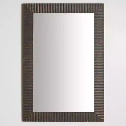 Kirklands Home Bronze Ribbed Devin Profile Mirror, 24x36 in.