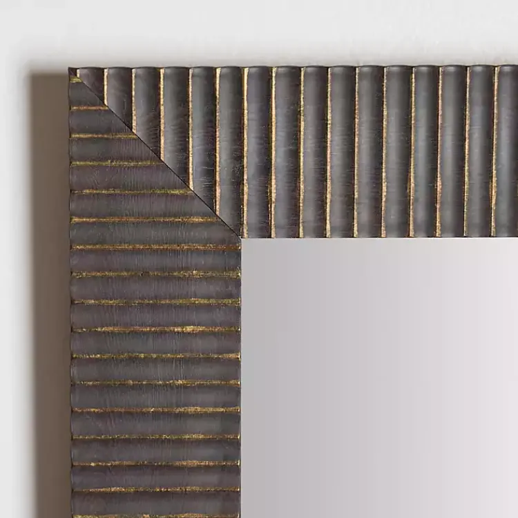 Kirklands Home Bronze Ribbed Devin Profile Mirror, 24x36 in.