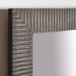 Kirklands Home Bronze Ribbed Devin Profile Mirror, 24x36 in.