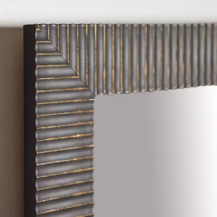 Kirklands Home Bronze Ribbed Devin Profile Mirror, 24x36 in.