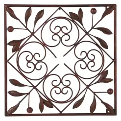 Kirklands Home Bronze Scrollwork 4-pc. Panel Wall Art Brown Outlet