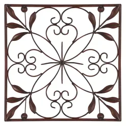 Kirklands Home Bronze Scrollwork 4-pc. Panel Wall Art Brown Outlet