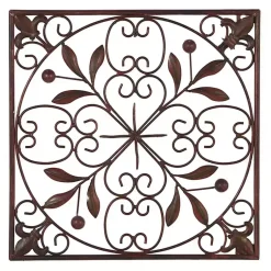 Kirklands Home Bronze Scrollwork 4-pc. Panel Wall Art Brown Outlet