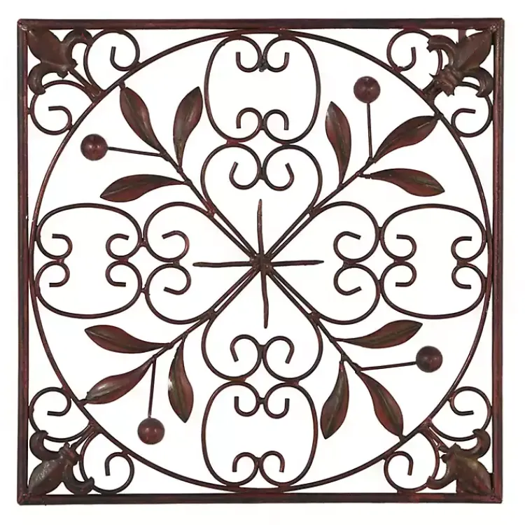 Kirklands Home Bronze Scrollwork 4-pc. Panel Wall Art Brown Outlet