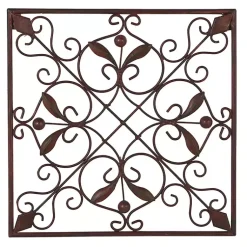 Kirklands Home Bronze Scrollwork 4-pc. Panel Wall Art Brown Outlet