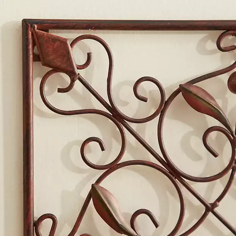 Kirklands Home Bronze Scrollwork 4-pc. Panel Wall Art Brown Outlet