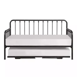 Kirklands Home Bronze Spindleback Metal Trundle Day Bed Brown Clearance