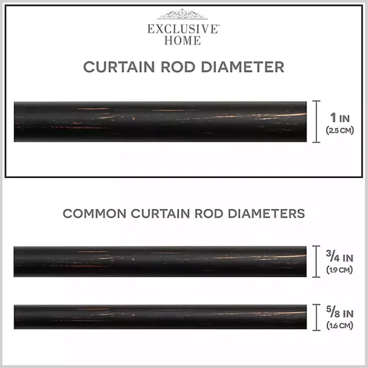 Kirklands Home Bronze Stacked Cylinder Curtain Rod, 120 in. Sale