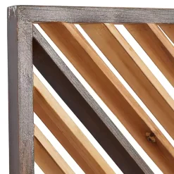 Kirklands Home Bronze Wood Geometric Wall Plaques, Set of 3 Tan Discount