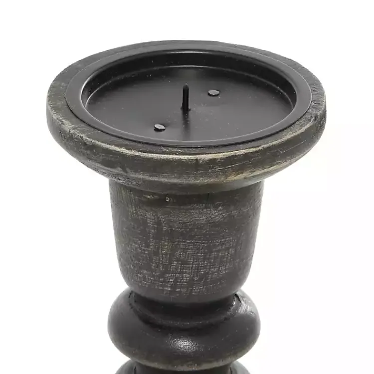 Candle Holders>Kirklands Home Bronze Wood Column Candle Holders, Set of 3 Brown