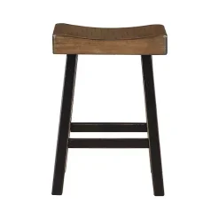 Kirklands Home Brown & Wood Counter Stools, Set of 2 Black Clearance
