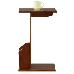 Kirklands Home Accent Table with Magazine Holder Brown Clearance
