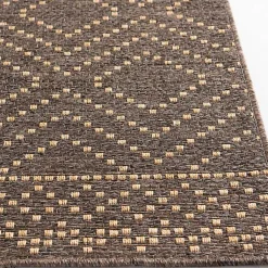 Kirklands Home Adelaide Diamond Outdoor Area Rug, 5x7 Brown Best