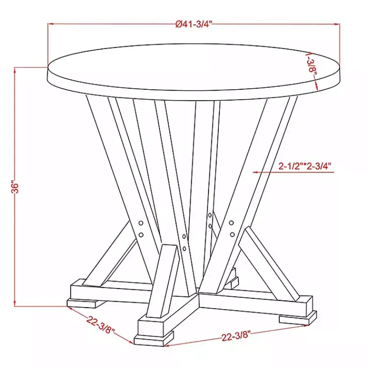Kirklands Home Brown and Antique White Wood Counter Table Clearance