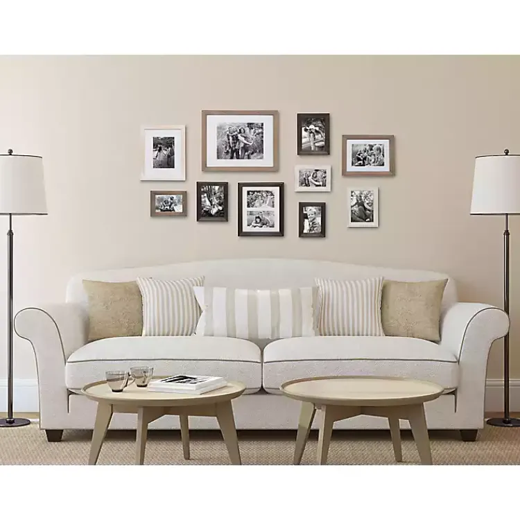 Kirklands Home Brown and Gray 10-pc. Gallery Wall Frame Set Outlet
