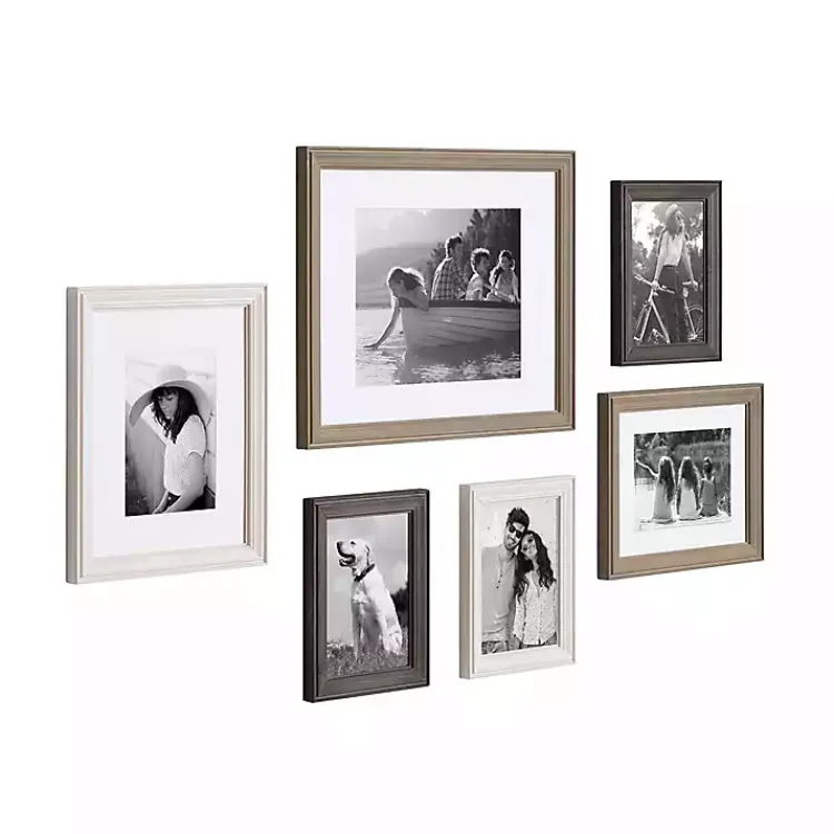 Kirklands Home Brown and Gray 6-pc. Gallery Wall Frame Set Discount