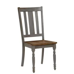 Kirklands Home and Gray Wooden Dining Chairs, Set of 2 Brown Online