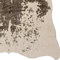 Kirklands Home Brown and White Faux Cow Hide Area Rug, 5x7 Best