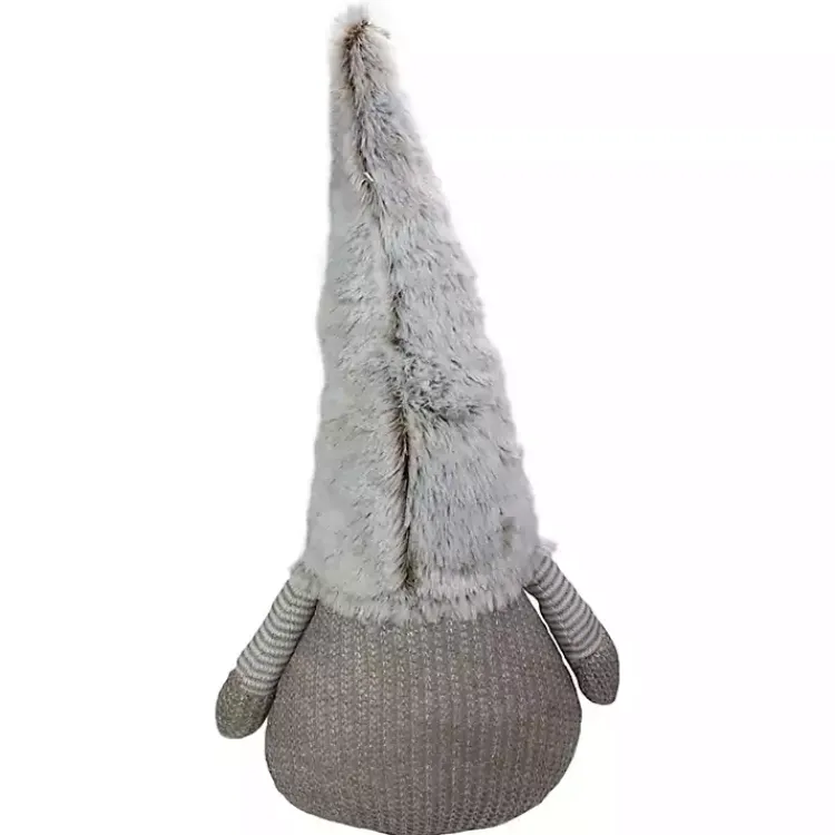 Christmas Decorations>Kirklands Home Brown and White Knit LED Gnome