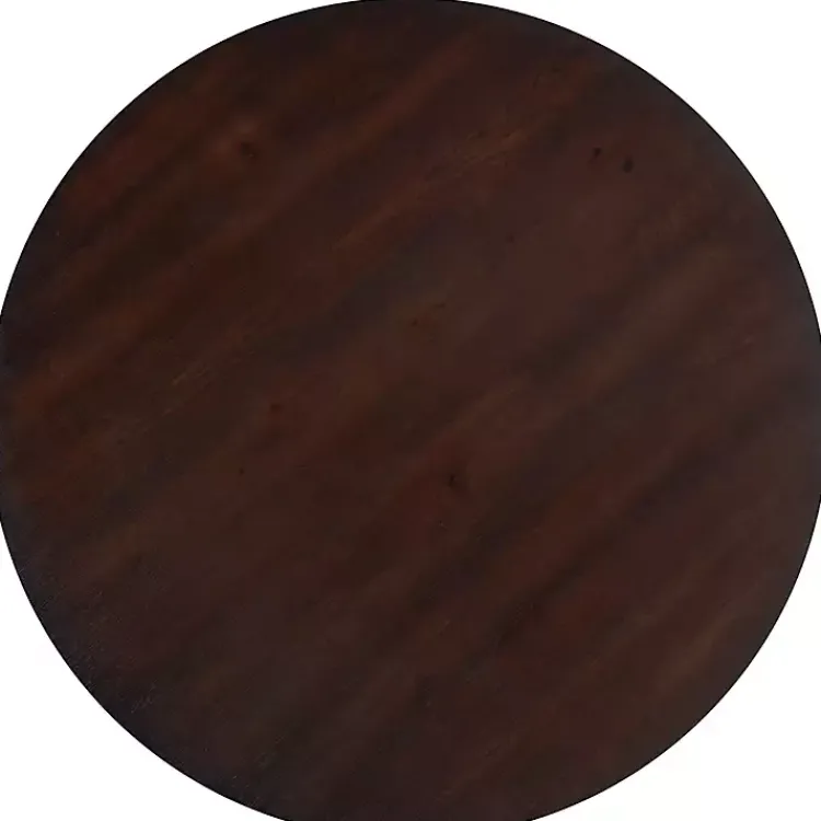 Kirklands Home Brown and White Round Wooden Dining Table Online