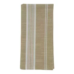 Kirklands Home and White Striped Napkins, Set of 4 Brown