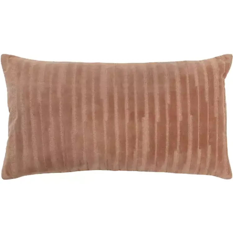 Pillows>Kirklands Home Asymmetrical Stripe Lumbar Pillow Brown